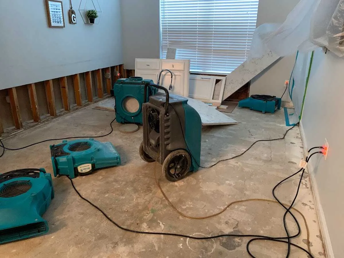 Dehumidifier in flood-cut room for Water Extraction & Removal in Mount Hood Villages